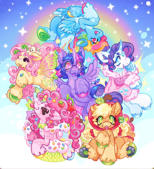Mane 6 charm designs