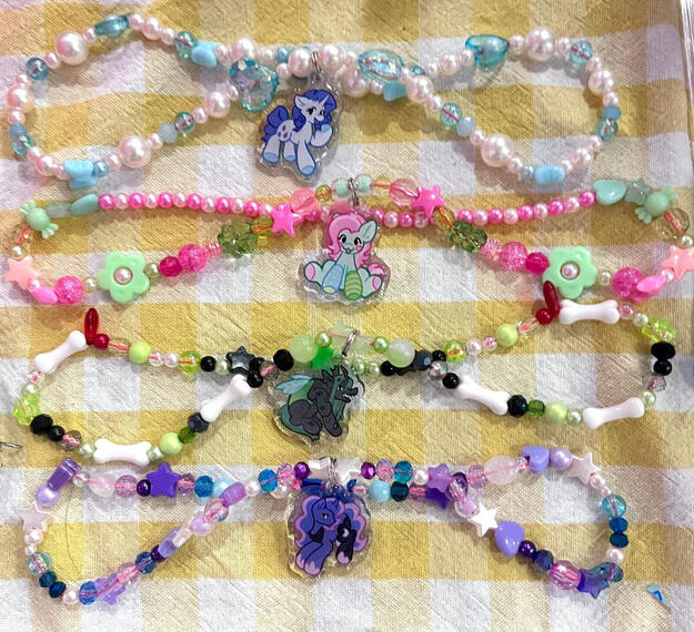 Beaded necklace, with my designs